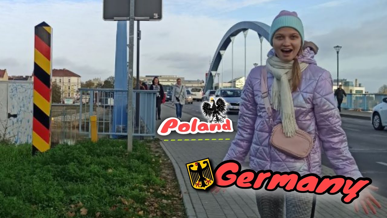 Пересекли границу без ПАСПОРТА и ОЧЕРЕДИ! Frankfurt-Oder/Путешествие в Германию💜🐩