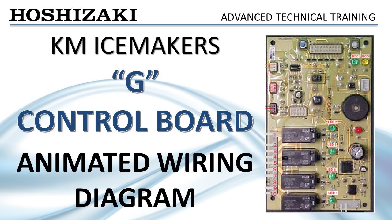 Hoshizaki KM Icemaker - G Control Board - Animated Wiring Diagram