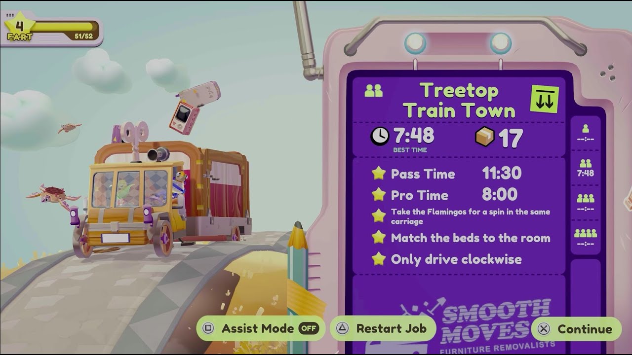 Moving Out 2 - Middle Folkmore Treetop Train Town Optional Objectives