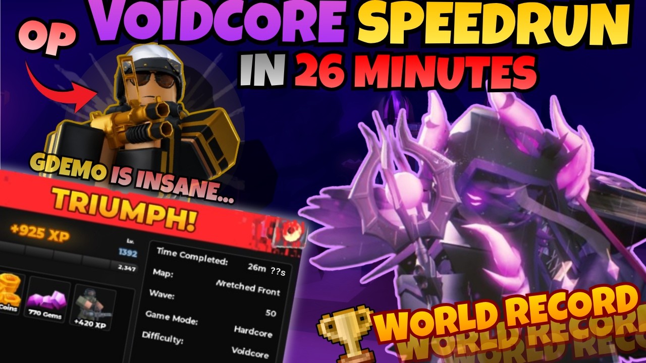 (HISTORY MADE) The FASTEST Voidcore Triumph Ever in 26 Minutes... | TDS