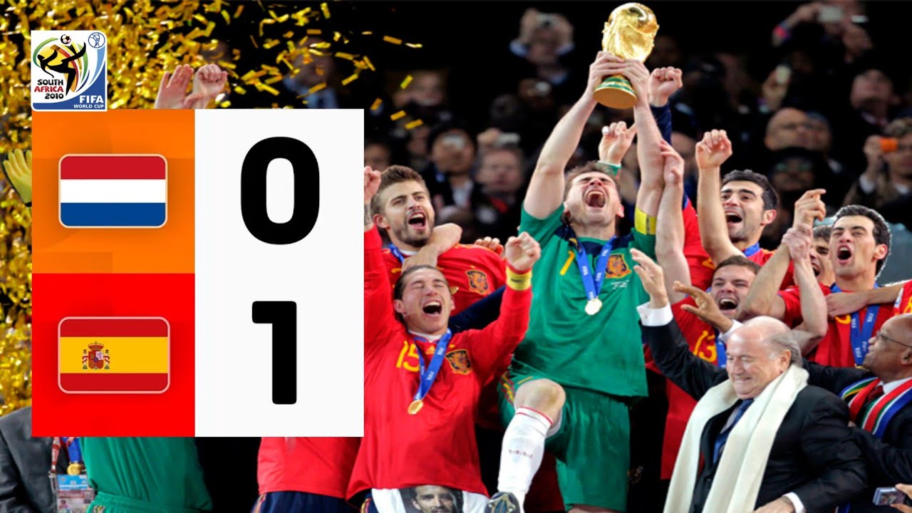 ⚽► España vs Holanda 1-0 FINAL MUNDIAL SUDÁFRICA 2010 - Extended Highlights (11/07/2010)