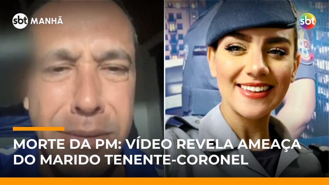Novo v&iacute;deo do marido refor&ccedil;a investiga&ccedil;&atilde;o de morte da PM Gisele Santana | #SBTManh&atilde;