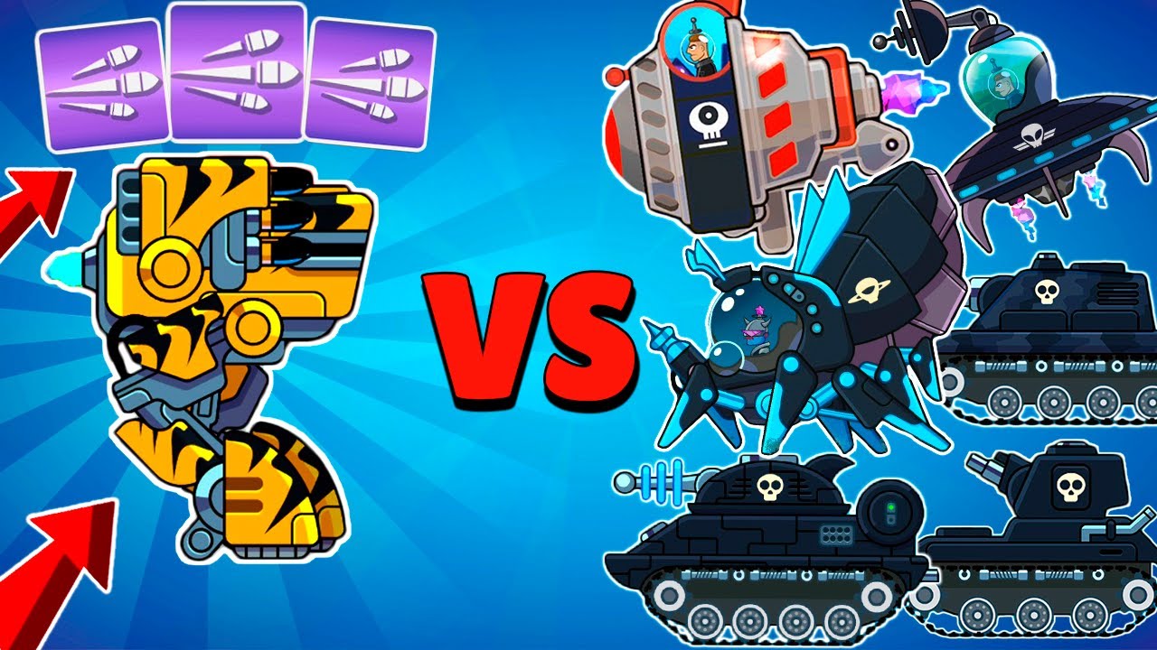RARE TANK ATLAS and MULTISHOT VS ALL BOSSES in Hills of Steel. Tank Boss Battle