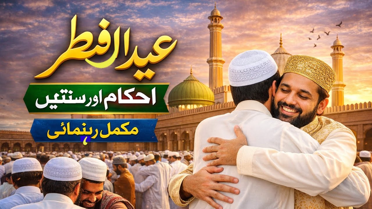👉 عیدُ الفطر کی مکمل رہنمائی | نماز عید کا طریقہ، احکام اور سنتیں | Eid ul Fitr Guide 2026 