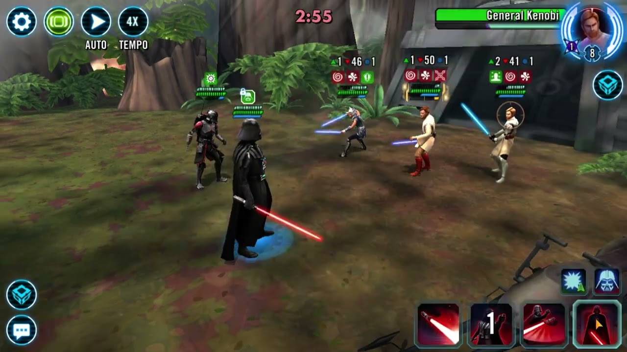 Darth Vader cooldown datacron lvl6 vs JMK CAT GK 3v3