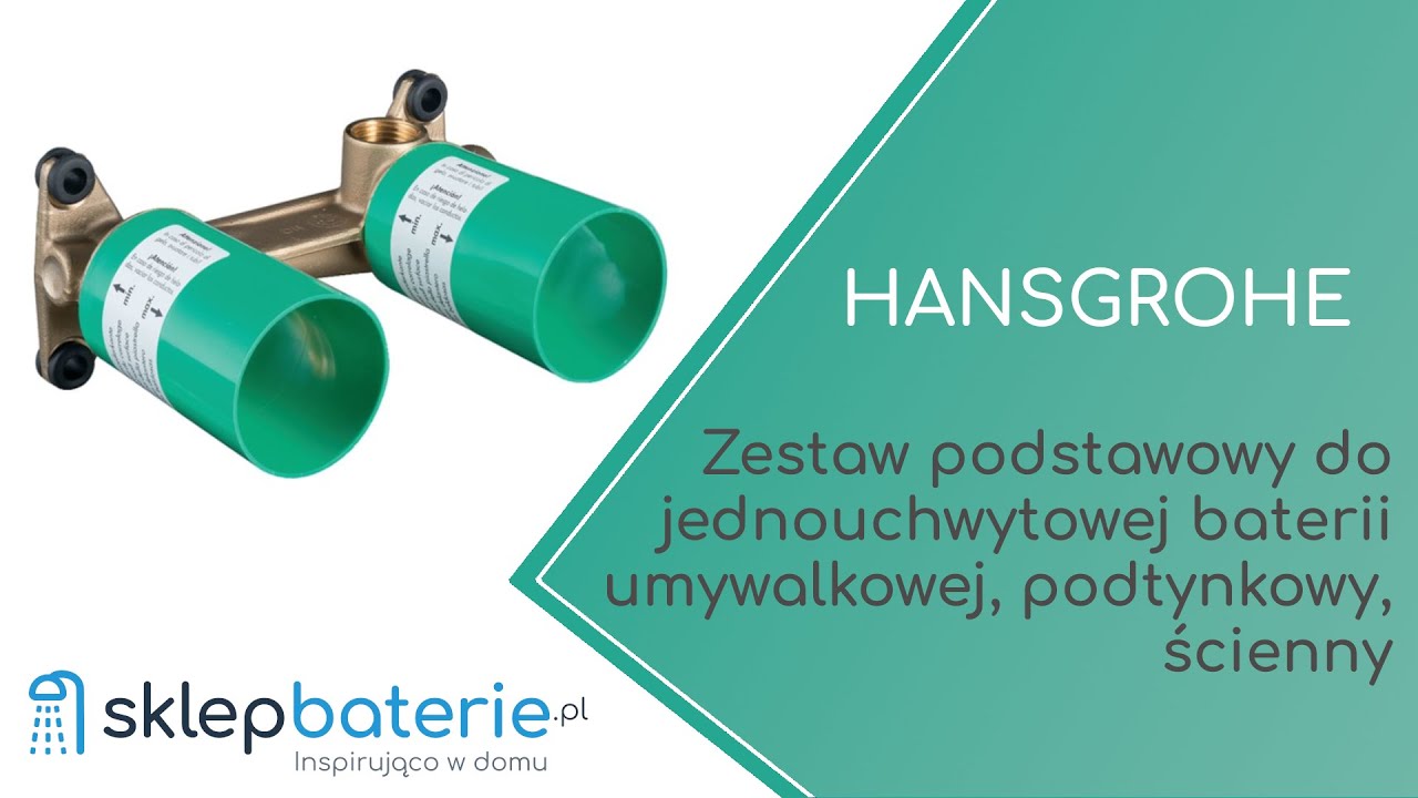 Element podtynkowy do baterii umywalkowej ściennej HANSGROHE 13622180 - SklepBaterie.pl