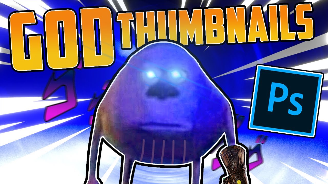 How To Make Gaming Thumbnails For Beginners (Photoshop Tutorial)