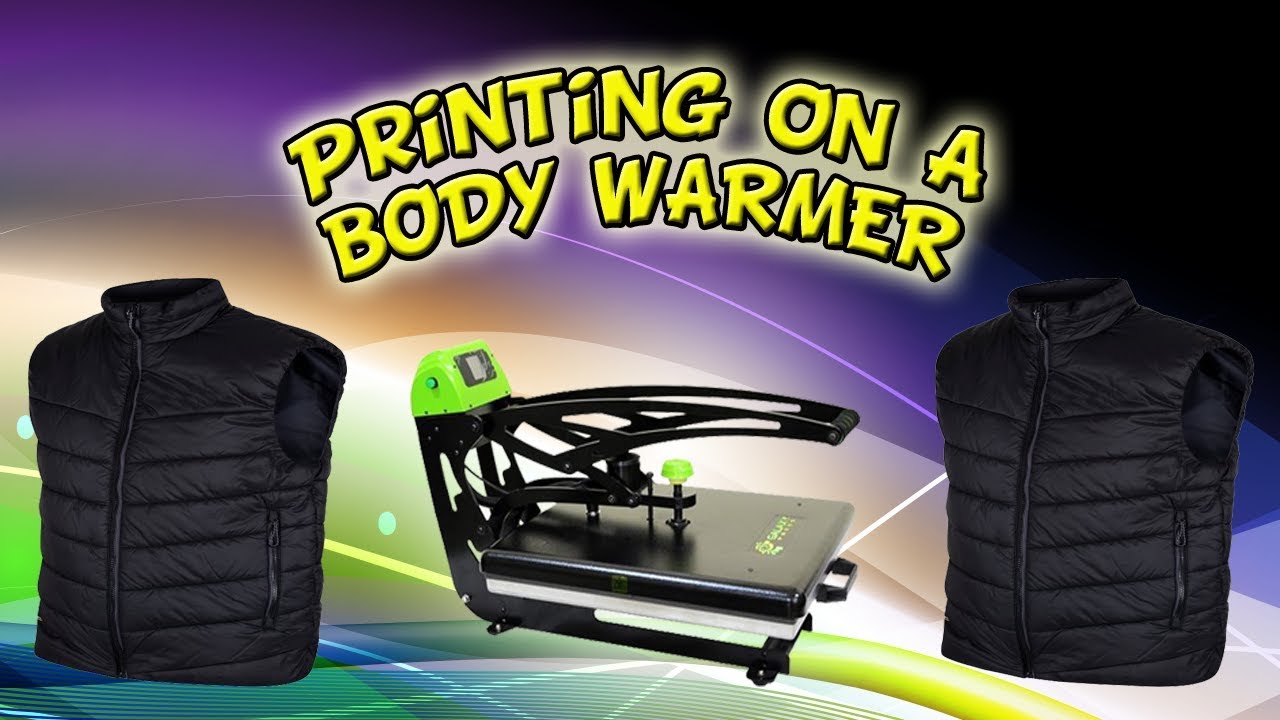 Printing On A Body Warmer With Clothing Vinyl