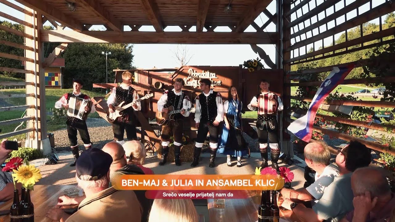 Ben-Maj & Julija in Ansambel klic - Srečo veselje prijatelj nam da