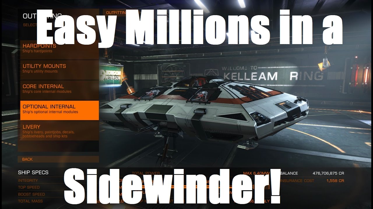 Elite: Dangerous - Easy Millions in a Sidewinder!