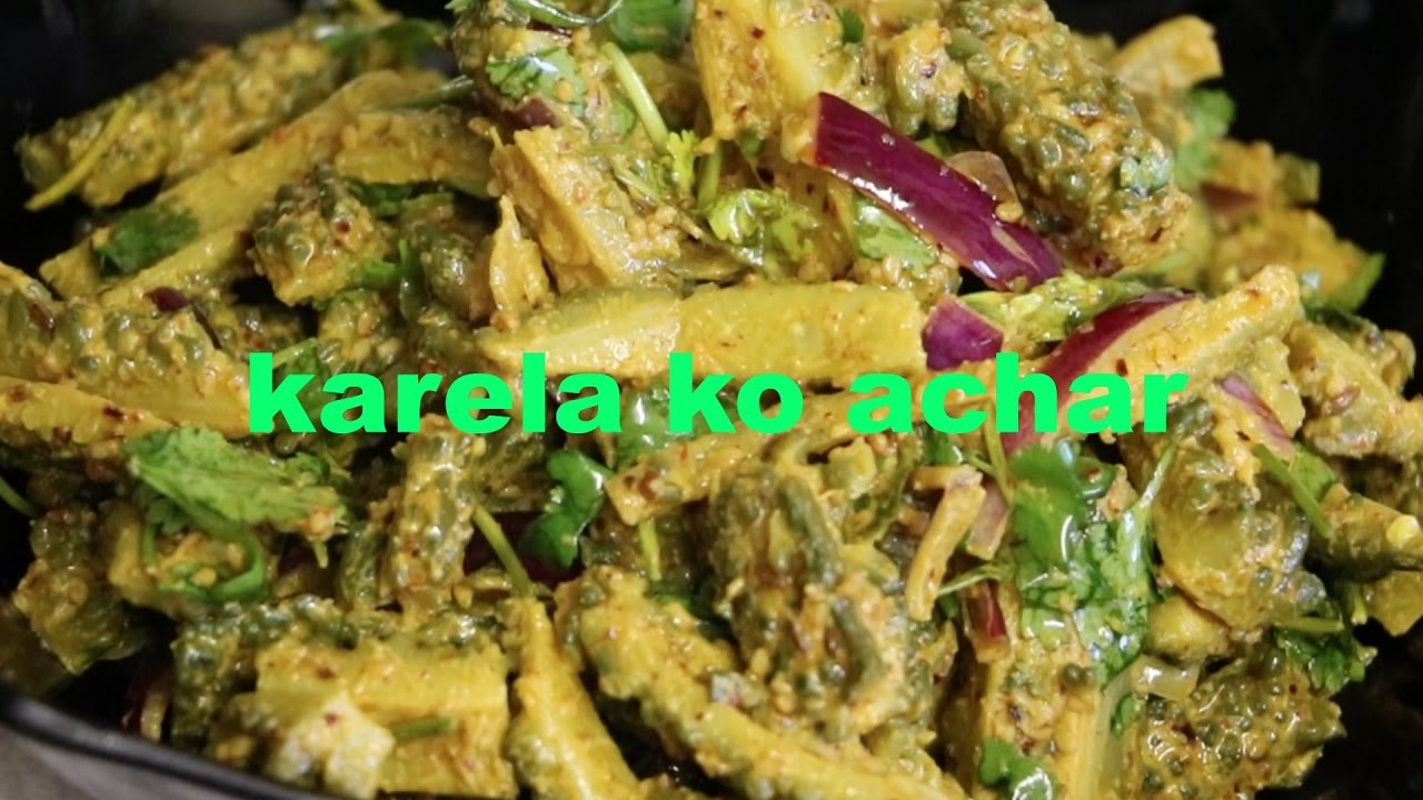 Karela ko achar/Nepali dish/Rashmi Gurung
