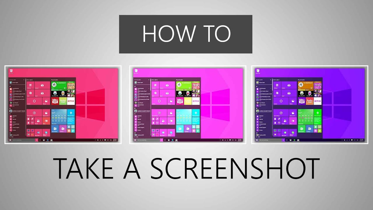 3 Ways to Take a Screenshot in Windows 10