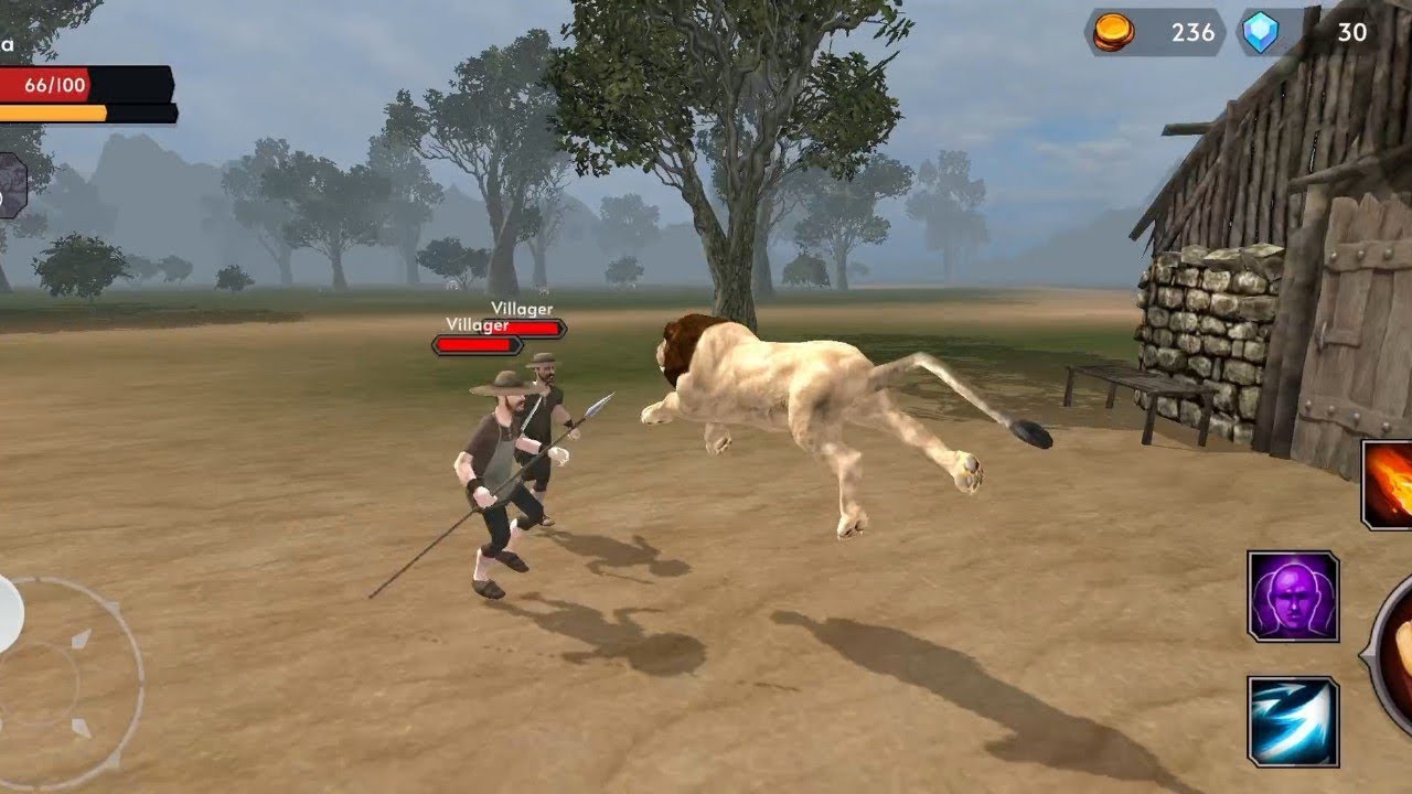 Lion attack on village people 