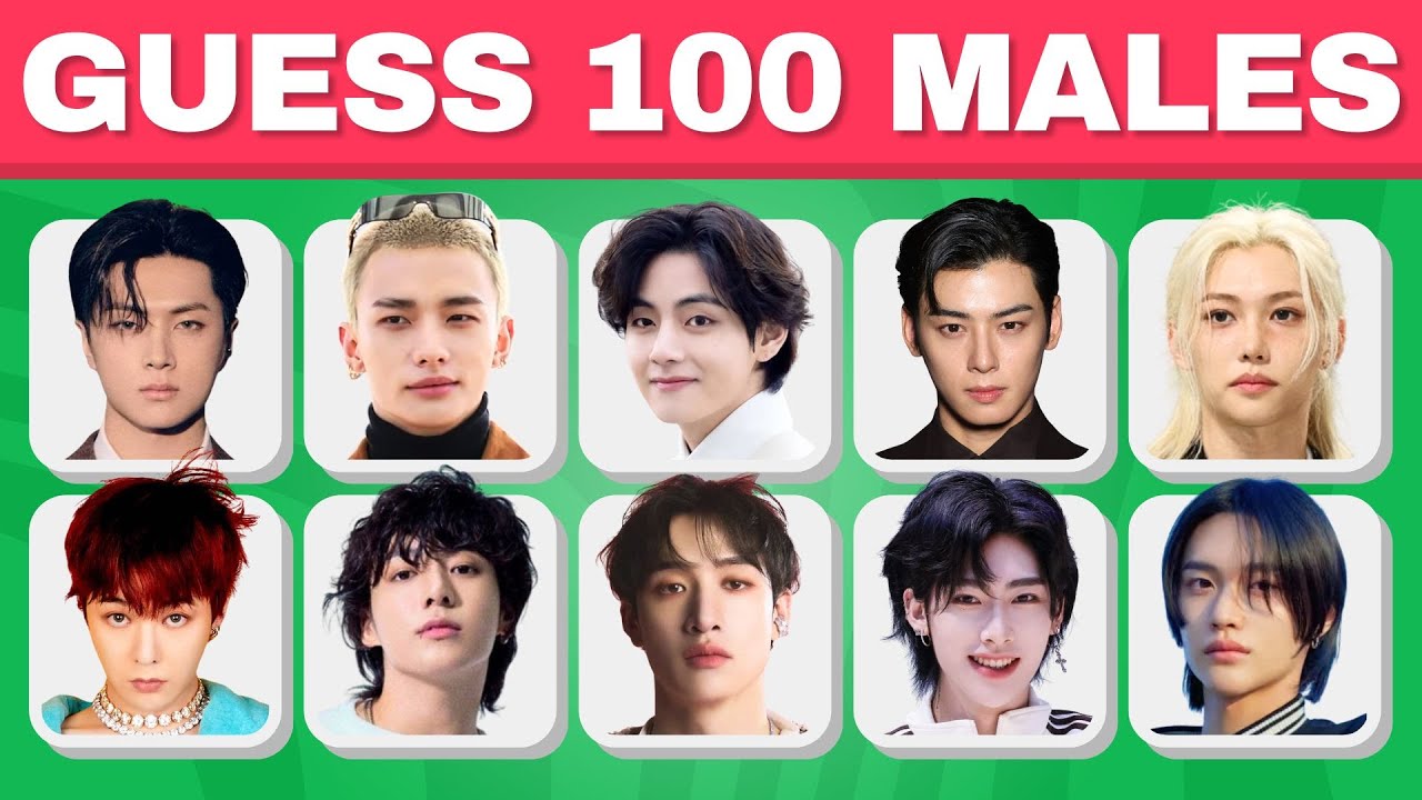 GUESS 100 MALE KPOP IDOLS IN 3 SECONDS 👨🏻 | KPOP GAME 2025
