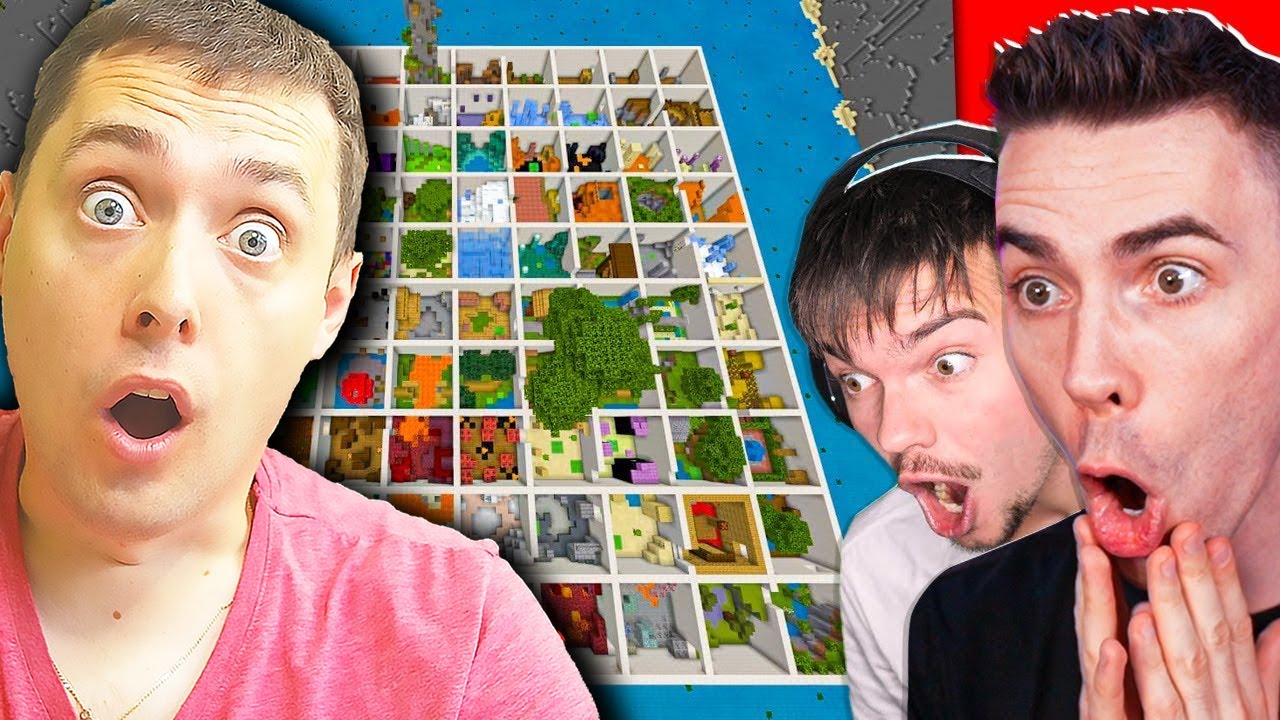 BROT REAGUJE NA WOJAN i PALION PRZECHODZĄ NAJDŁUŻSZĄ MAPĘ W MINECRAFT 😱 *100 LVL*