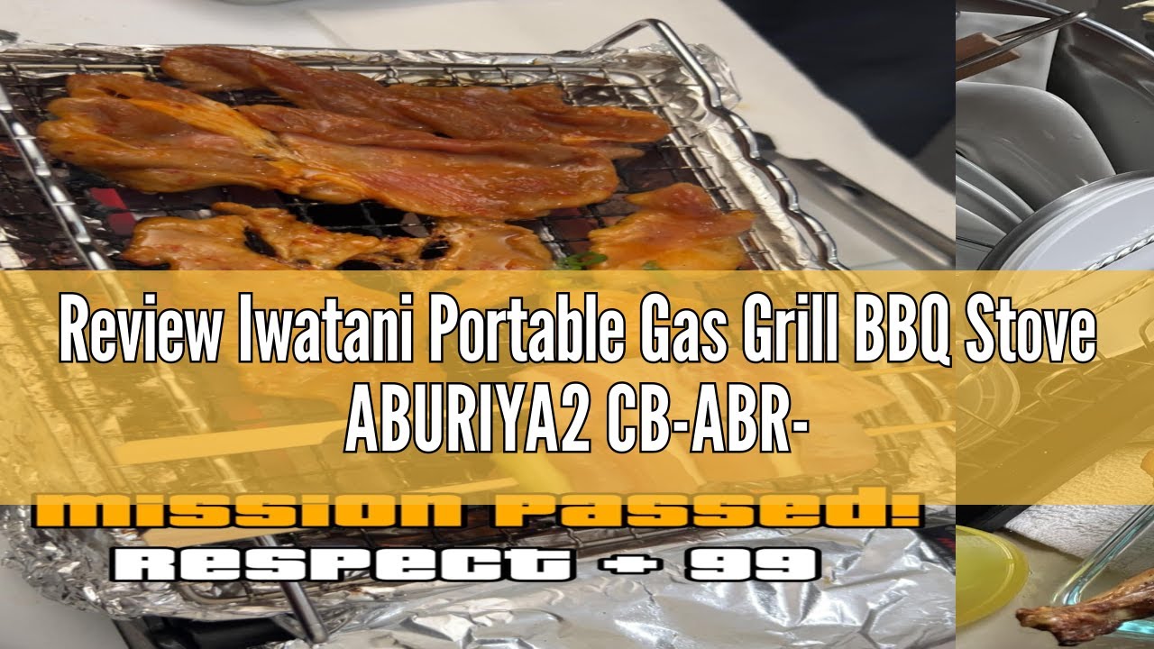 Review Iwatani Portable Gas Grill BBQ Stove ABURIYA2 CB-ABR-2, Black