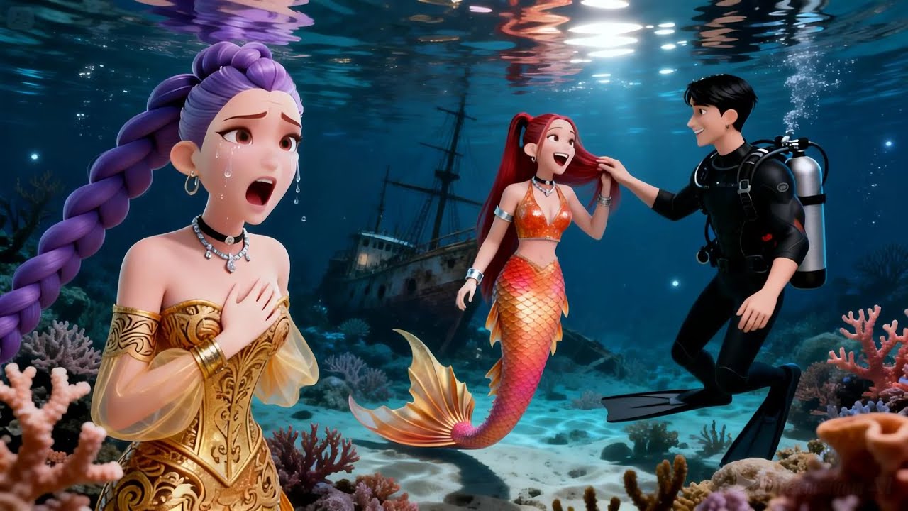 Love Beneath the Sea, Jinu Rescues Mermaid Rumi 💔🌊 | KPop Demon Hunters