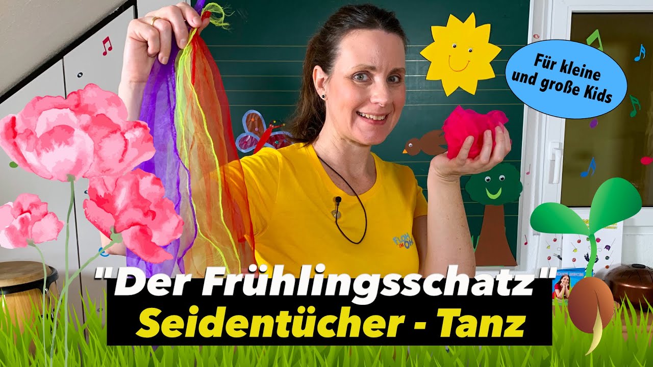 Tüchertanz | Seidentücher | FRÜHLING | Kita & Grundschule | Simone Ludwig | Floh im Ohr TV