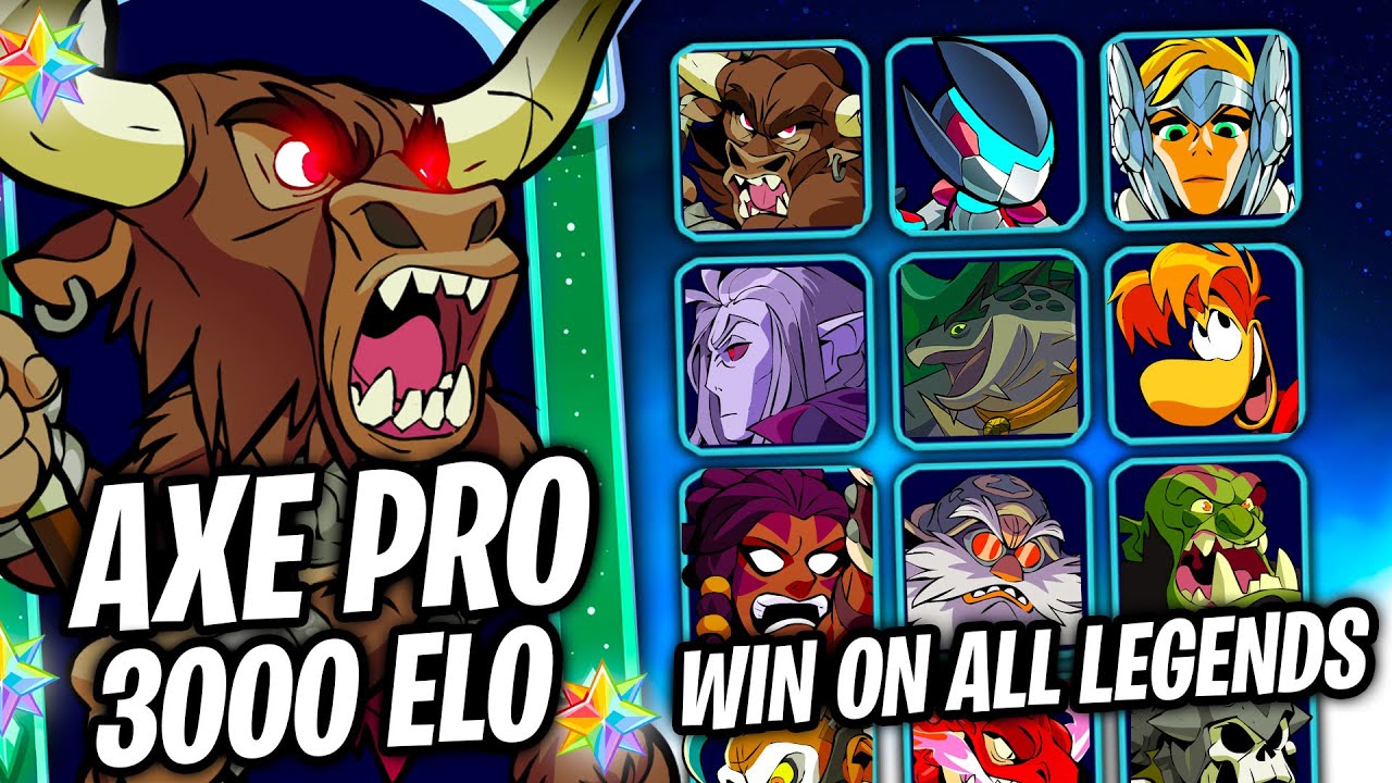 I Challenged a Axe PRO to a Nuzlocke Race in Brawlhalla