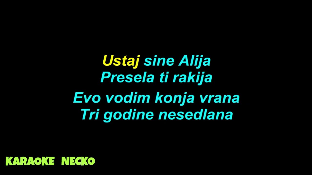 Jasar  Ahmedovski  - Budi, Majka  Aliju  (KARAOKE)