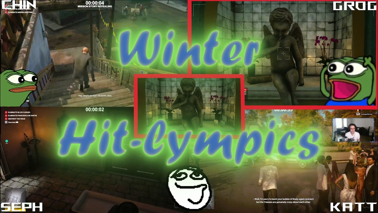 I made four Streamers play in my scuffed Hitman Gameshow