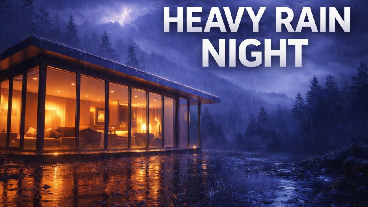 Cozy Cabin Rainstorm for Deep Sleep & Relaxation