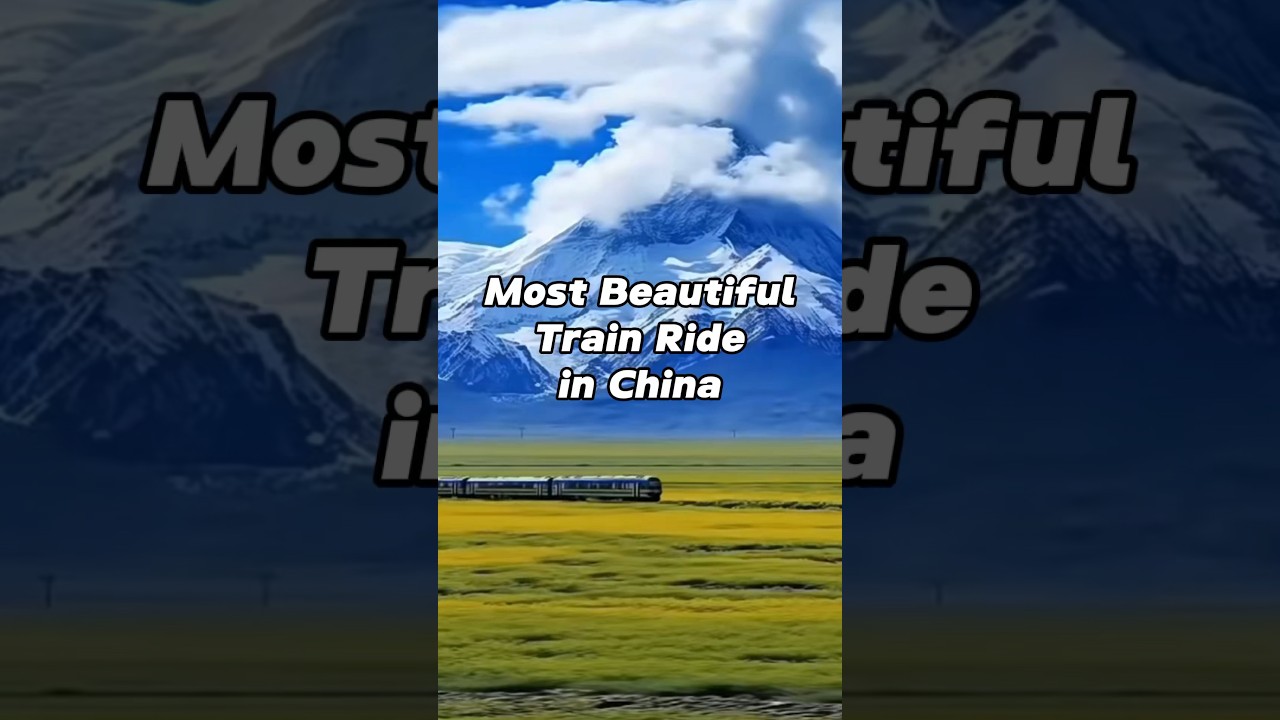 Most Beautiful Train Ride in China 😲 #china #travel #trainride #beautifulplaces #nature #scenic