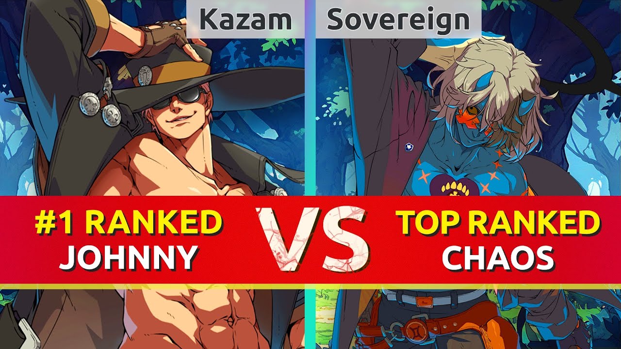 GGST ▰ Kazam (#1 Ranked Johnny) vs Sovereign (TOP Ranked Happy Chaos). High Level Gameplay