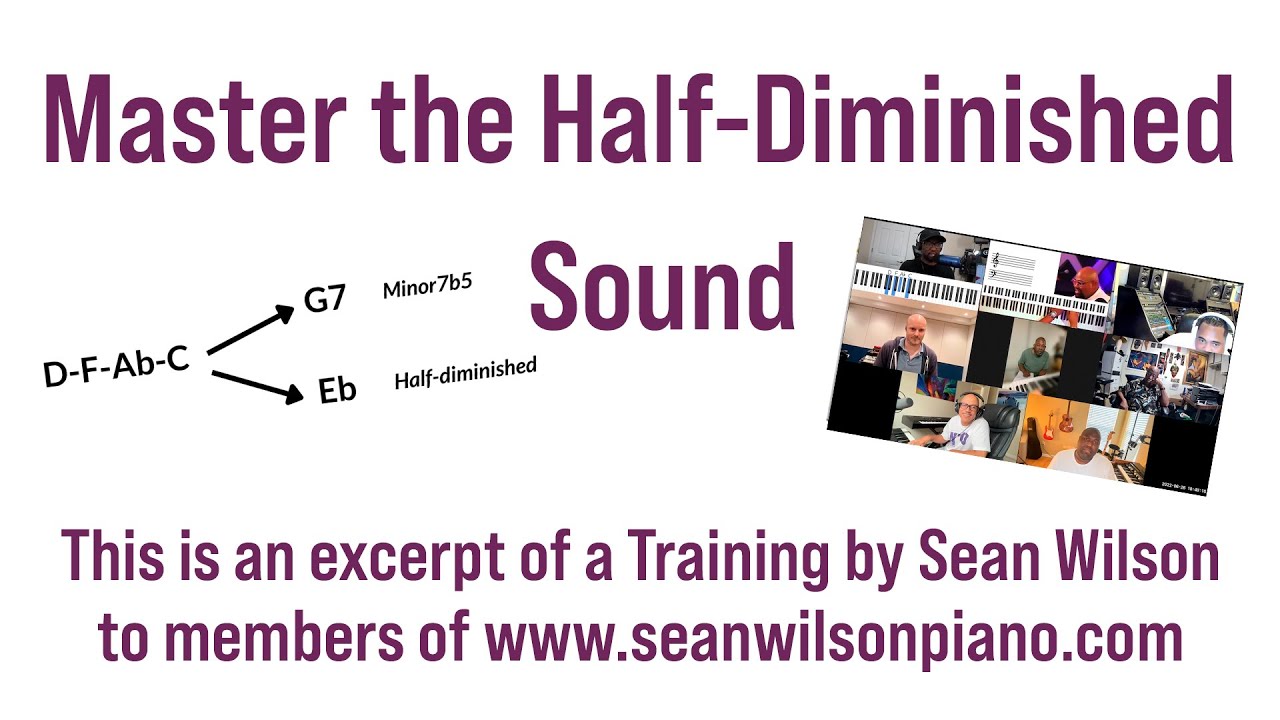 Master the Half Diminished Chord in Gospel | Portion of Live Class Session