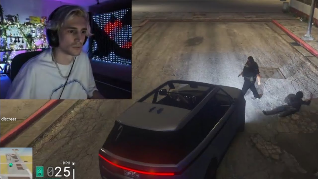xQc runs over Cornwood and barely escapes