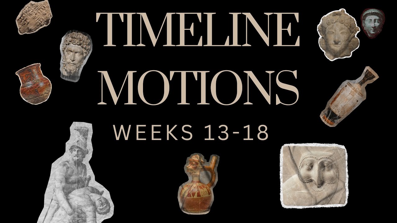CC Timeline Song Motions, Weeks 13-18, Classical Conversations 