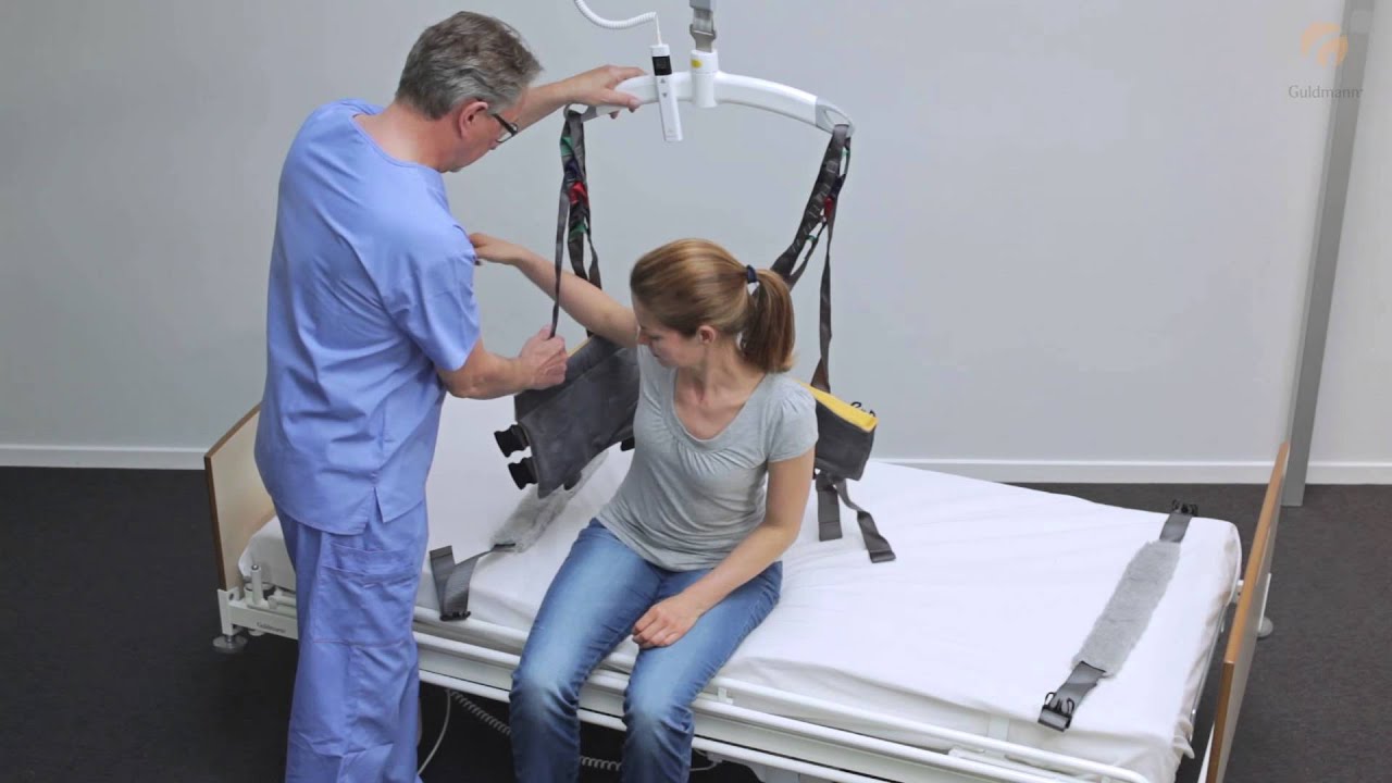 Guldmann Sling Instruction: Active Trainer Sling on/off - balance and gait training