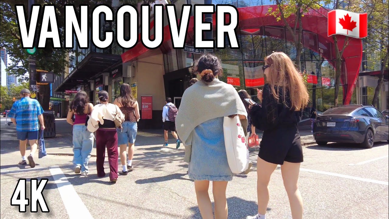 🇨🇦 [4K] Downtown Vancouver Walking Tour, BC Canada, June 2025