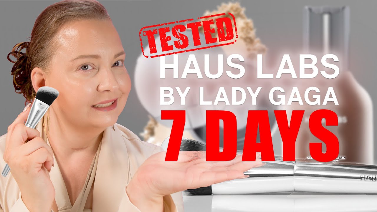 NEW Haus Labs Setting Powder + Triclone Skin Tech Foundation 7 DAY TEST!