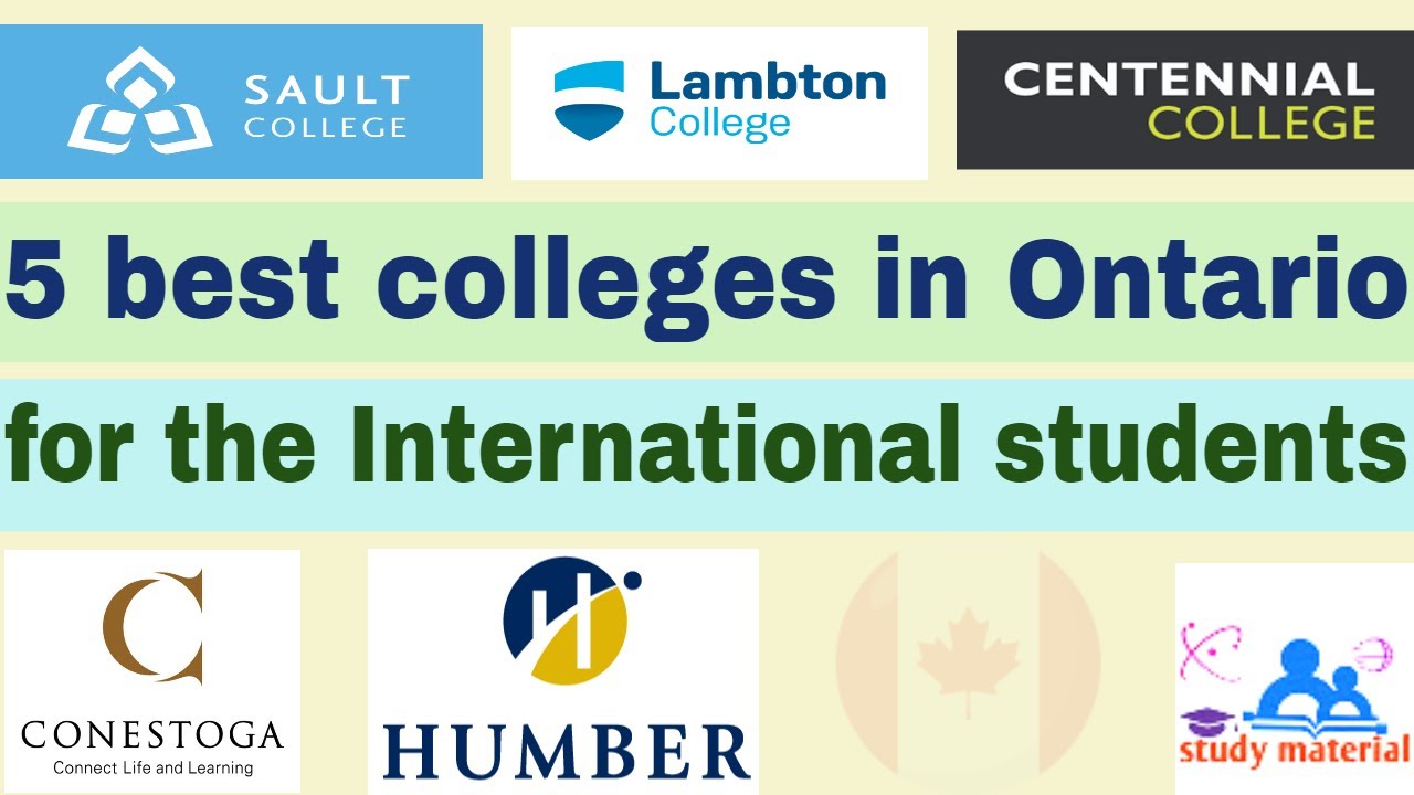 5 best colleges in Ontario for international students| Top 5 best colleges in Ontario| best Colleges