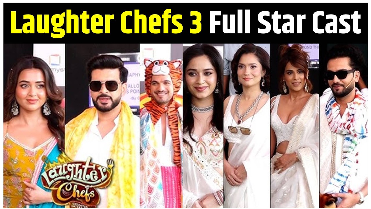 Elvish, Jasmin, Nia Sharma, Karan, Tejaswi, Vicky, Samarth, Ankita Lokhande At Laughter Chefs 3 Set