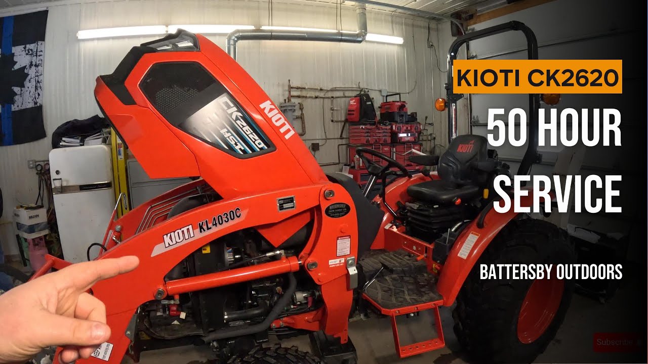 KIOTI CK 2620 50 HOUR SERVICE