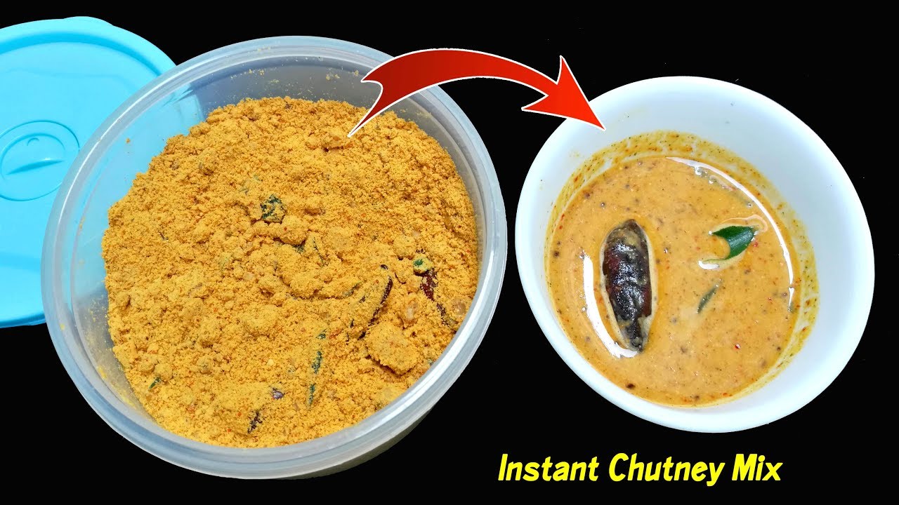 Instant Chutney Mix for Idly , Dosa & Uthappam Etc.. /  Instant Chutney Mix for breakfast recipes