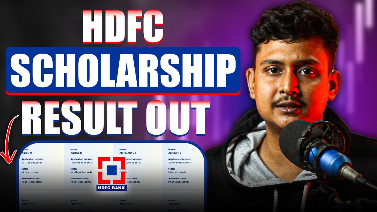 HDFC Scholarship Result 2025 Out !🥳 How to Check HDFC Parivartan Scholarship Selection List & Status
