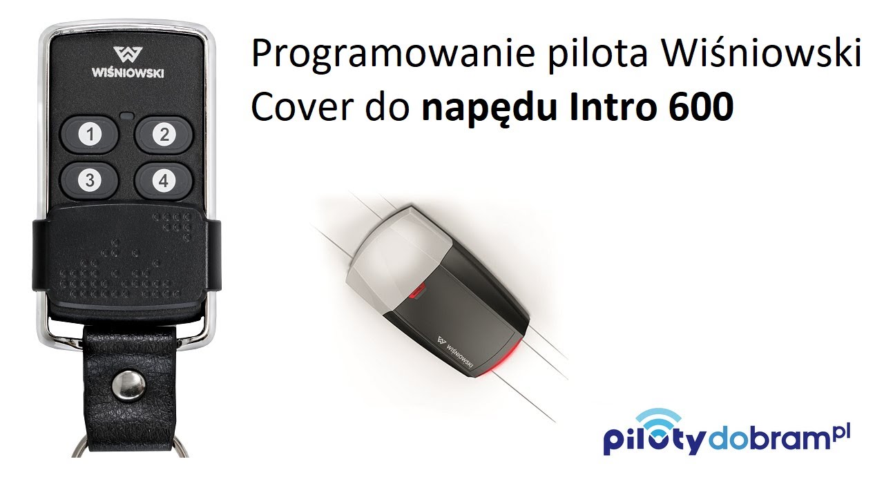Programowanie pilota do napędów Wiśniowski Intro 600 / 1000