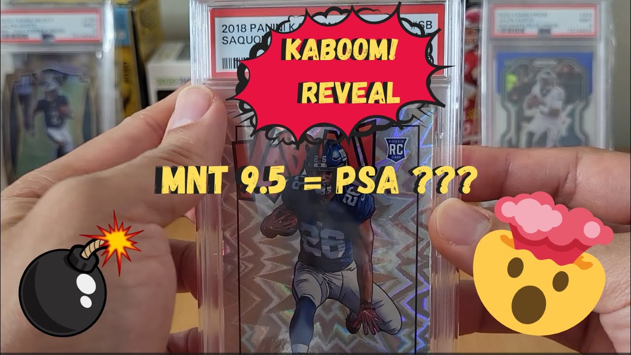 Saquon Barkley Kaboom! MNT to PSA Cracked Slab Crossover Reveal