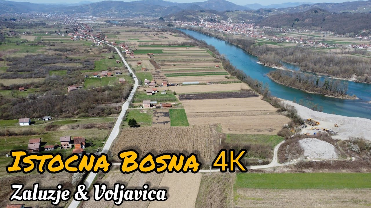 Zalužje & Voljavica - Istočna Bosna iz zraka 4K video