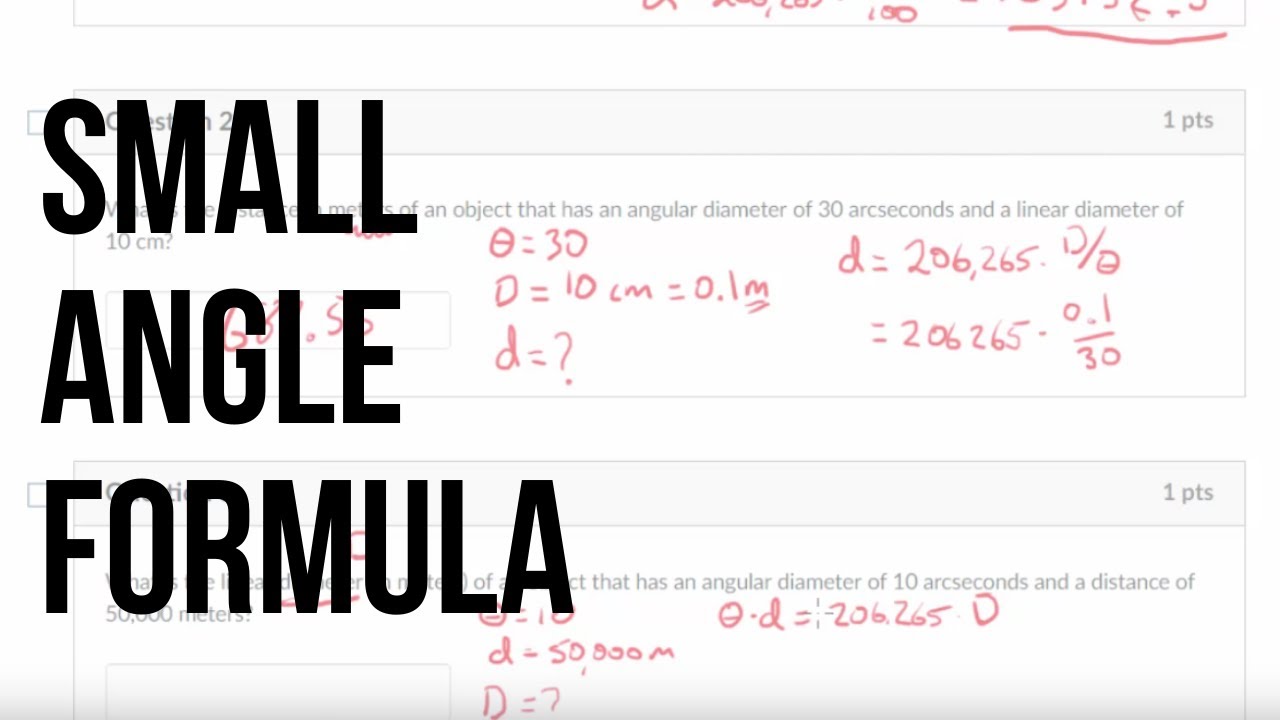 Small Angle Formula Practice