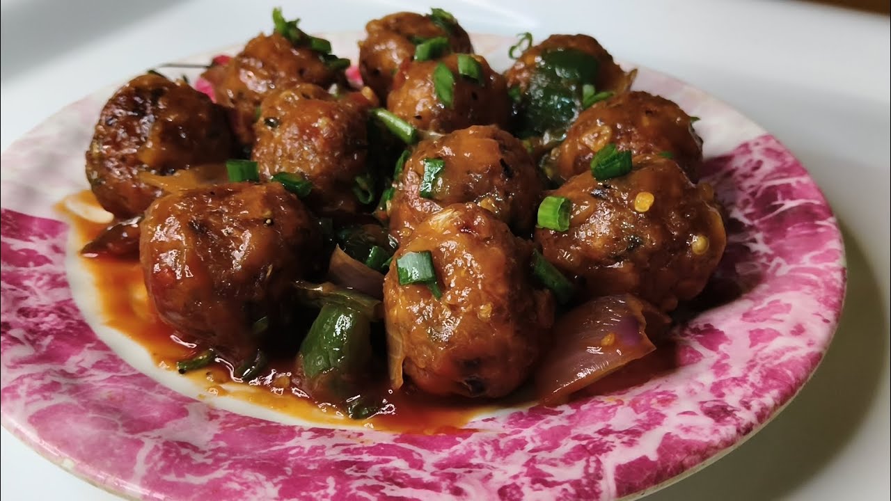 Veg Soya Manchurian शादियों /पार्टियों में बनने वाला मंचूरियन 