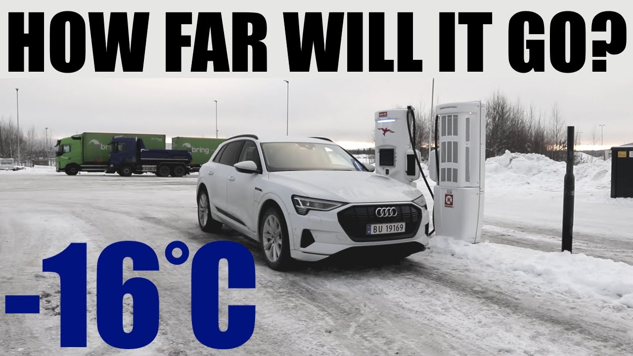 Зимний тест запаса хода, эффективности и зарядки Audi E-Tron 55!