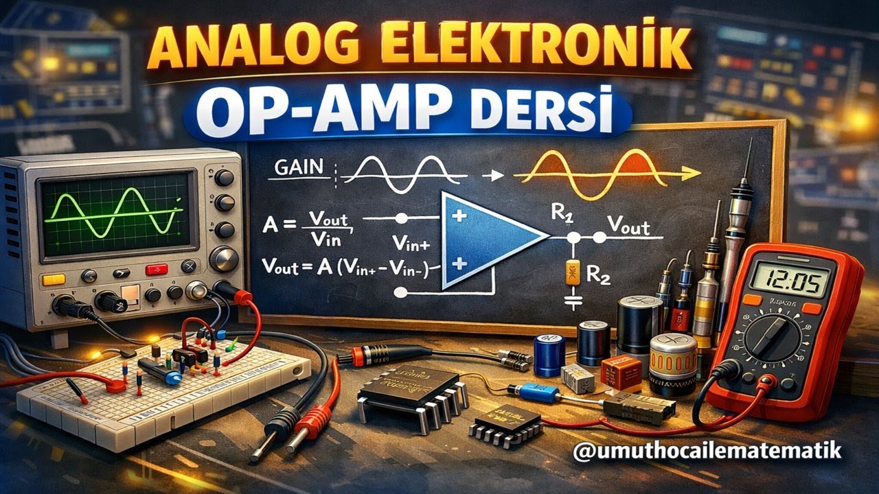 1) OP-AMPLARDA KAZANÇ HESABI (LİSE DÜZEYİ)