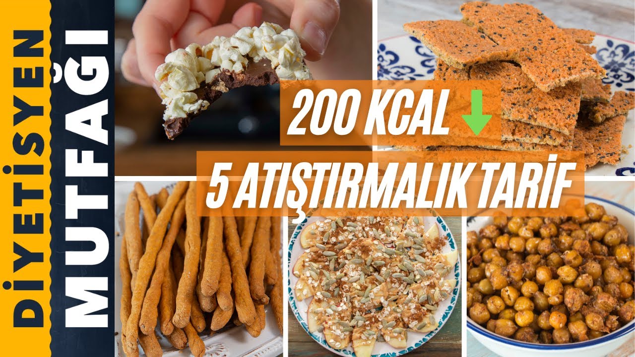 200 KALORİ ALTI 5 FARKLI ATIŞTIRMALIK TARİF