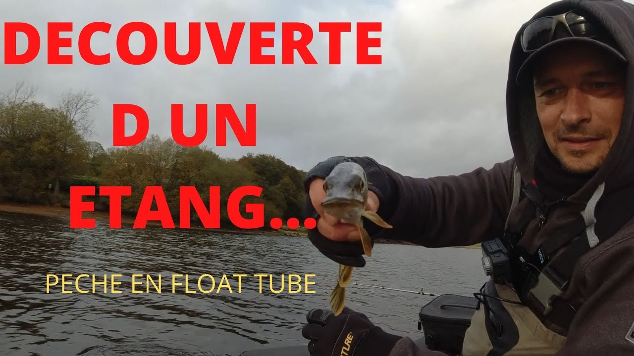 DECOUVERTE D UN  ETANG PROMETTEUR  !!!! pêche en float tube