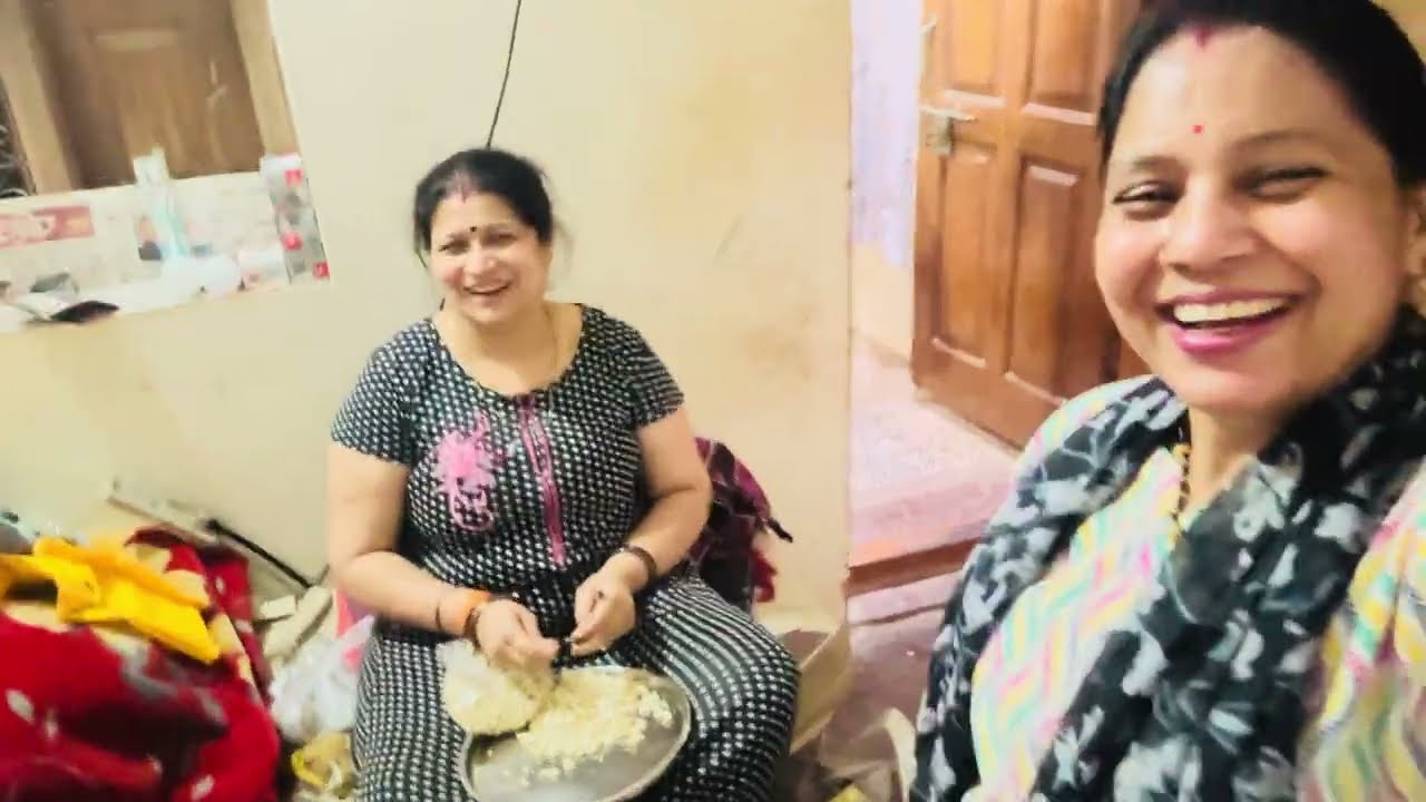 Sab ne milkar banaye Laddu 😊😊ho gai bua Masi ki Vidai 🥺🥺