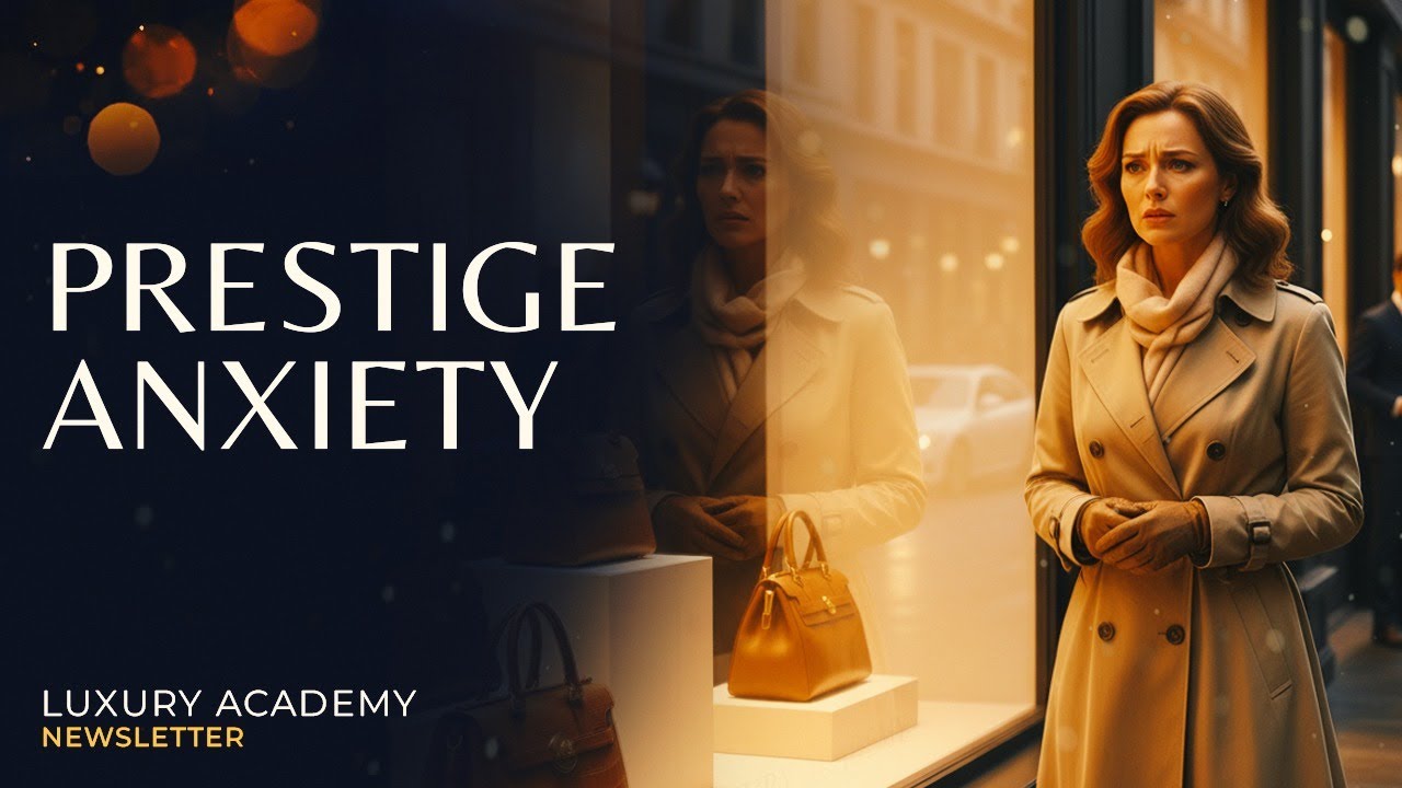 Prestige anxiety. The very quiet but very real panic of wealthy clients.